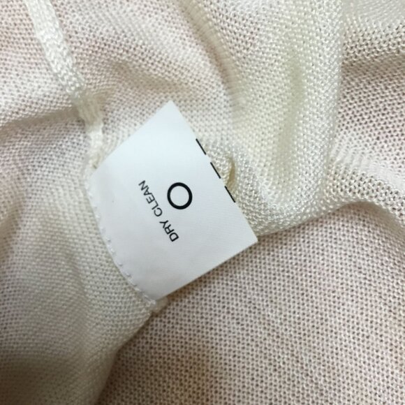 MAGASCHONI Cashmere Silk Layered Sweater Blush V-Neck Quiet Luxe Minimalist PM - Picture 9 of 9